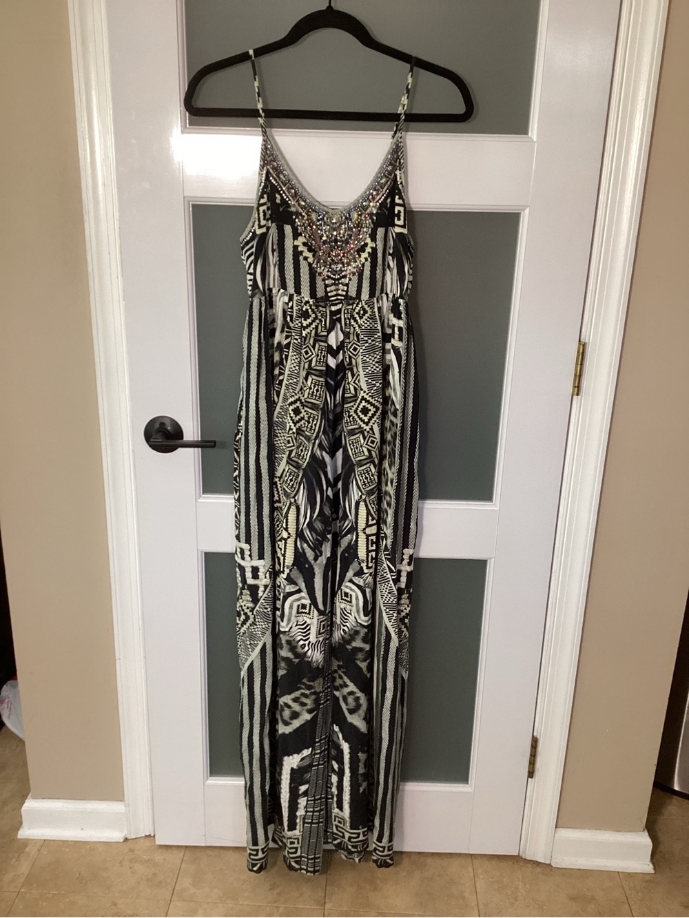 Camilla Franks Embellished Silk Wide-Leg Jumpsuit In Tribal Theory? - Small